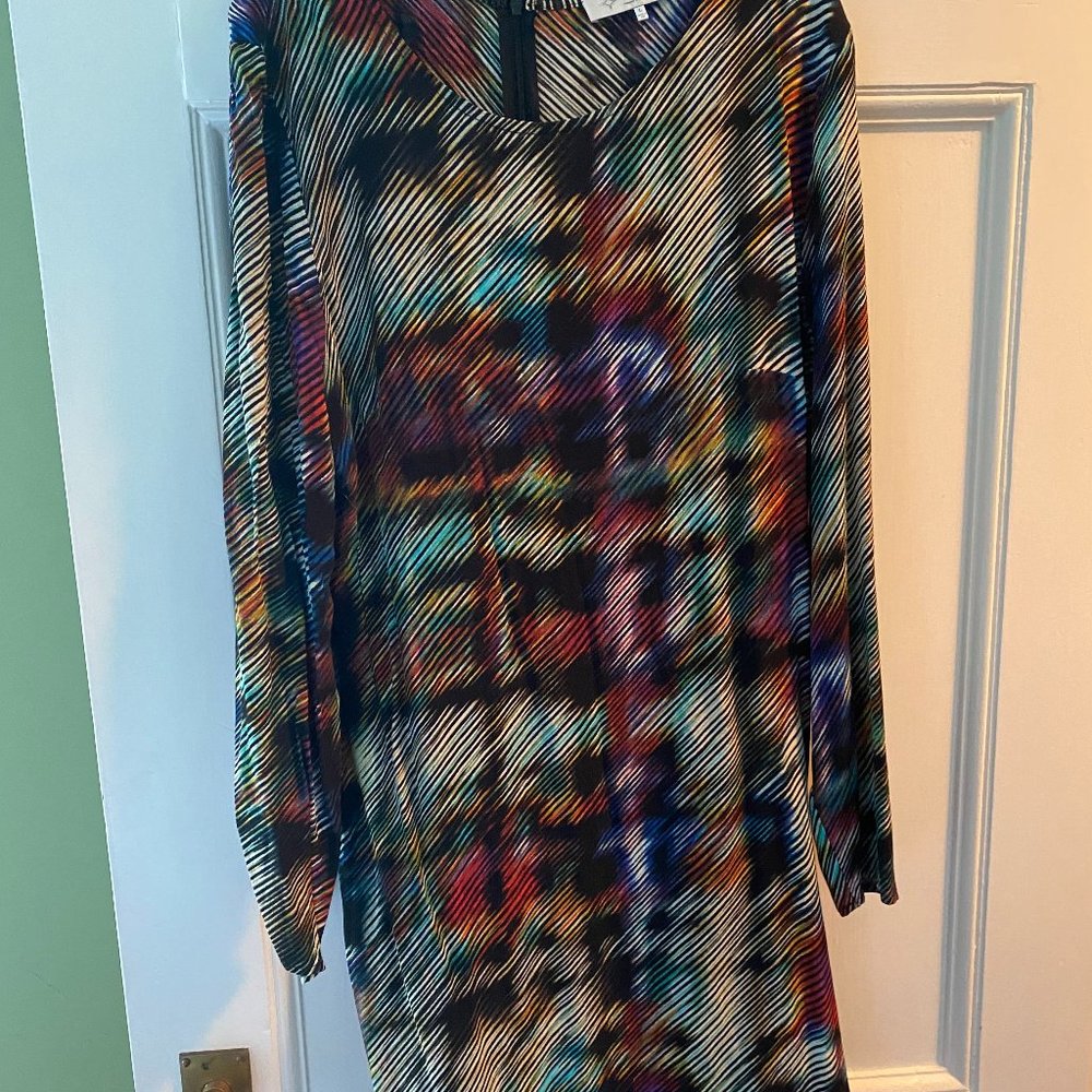 Modern WAYF dress in multicolor and black